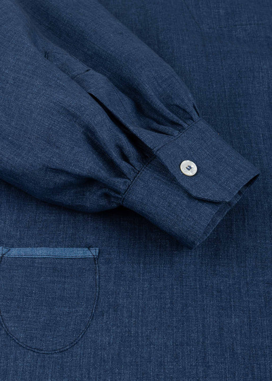 Linen 'Polo Blouse'
