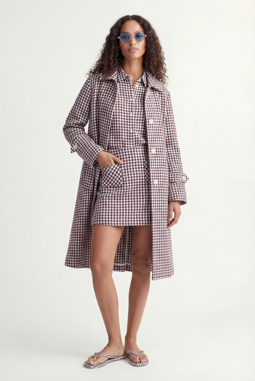 Pied De Poule Coat